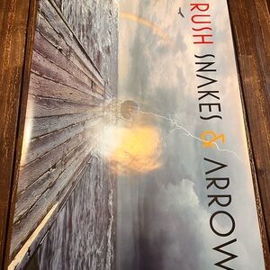 Rush Poster Snakes & Arrows Original Poster 2007 Wooden Pier Lightning Strike